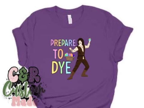 Prepare to dye shirt