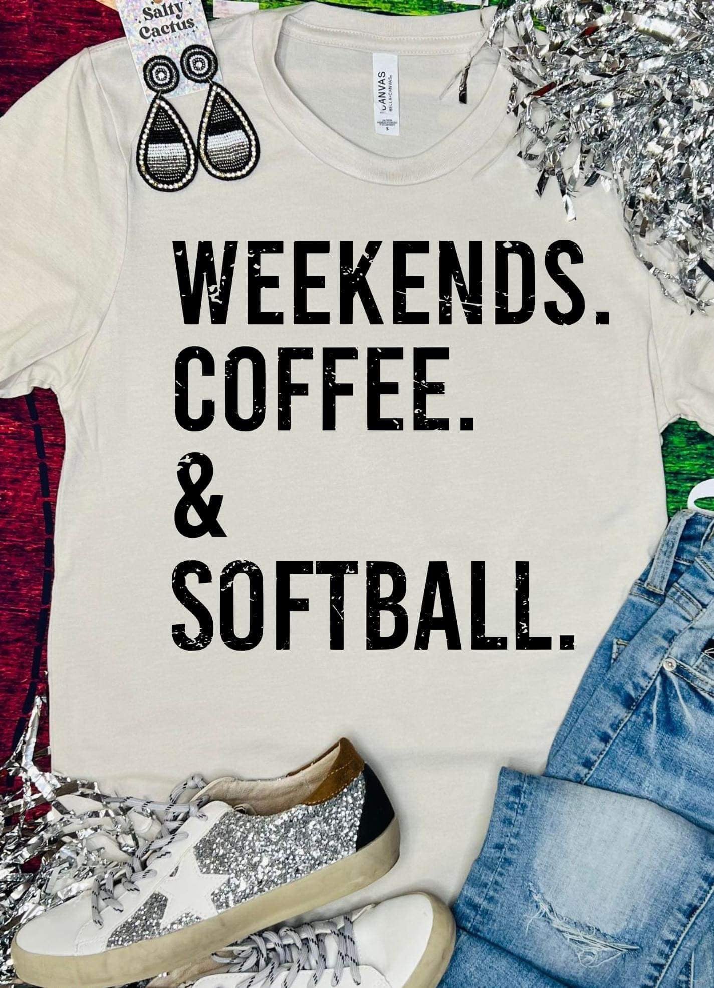 weekends. coffee. softball.