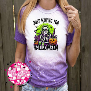 Halloween Bleached Tee