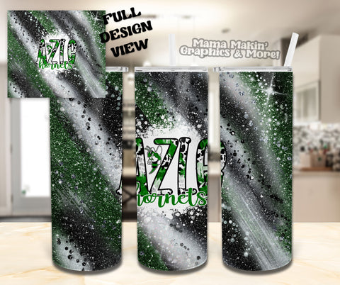 Azle Hornets Cow Print Tumbler 20oz.