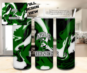 Azle Hornets Marbled Tumbler 20oz.