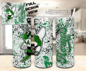 Azle Hornets Splatter Tumbler 20oz.