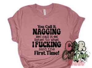 You Call It Nagging