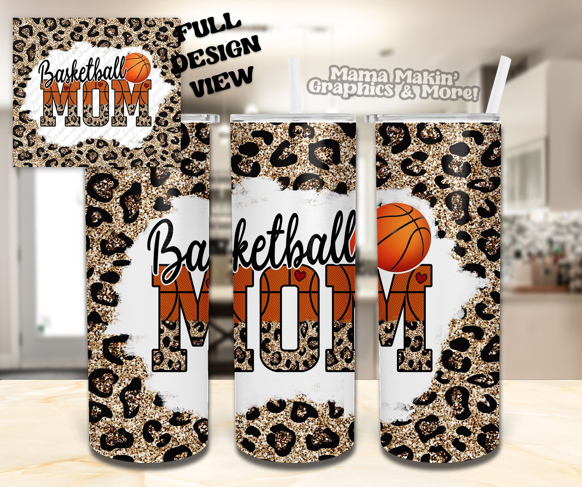 Basketball Mom Tumbler 20oz.