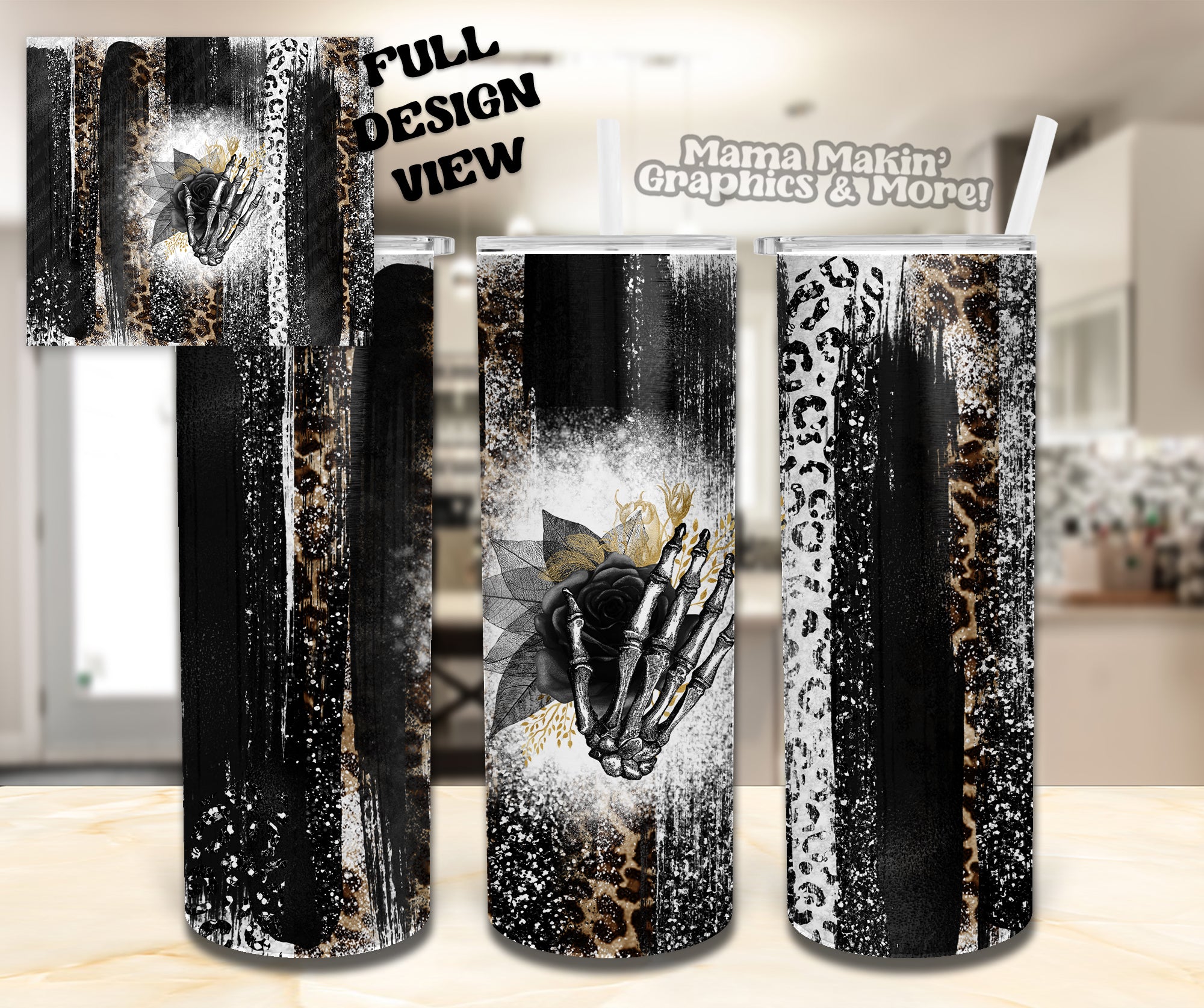 Dark Skull Tumbler 20oz.