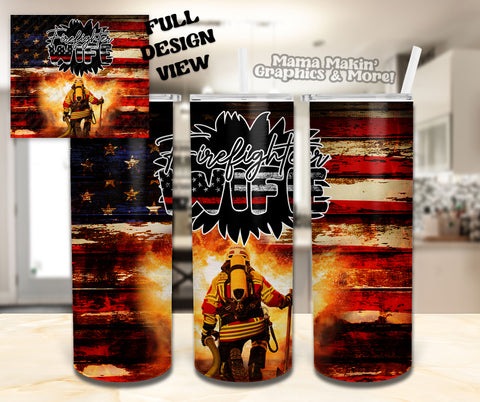 Firefighter Wife Tumbler 20oz.