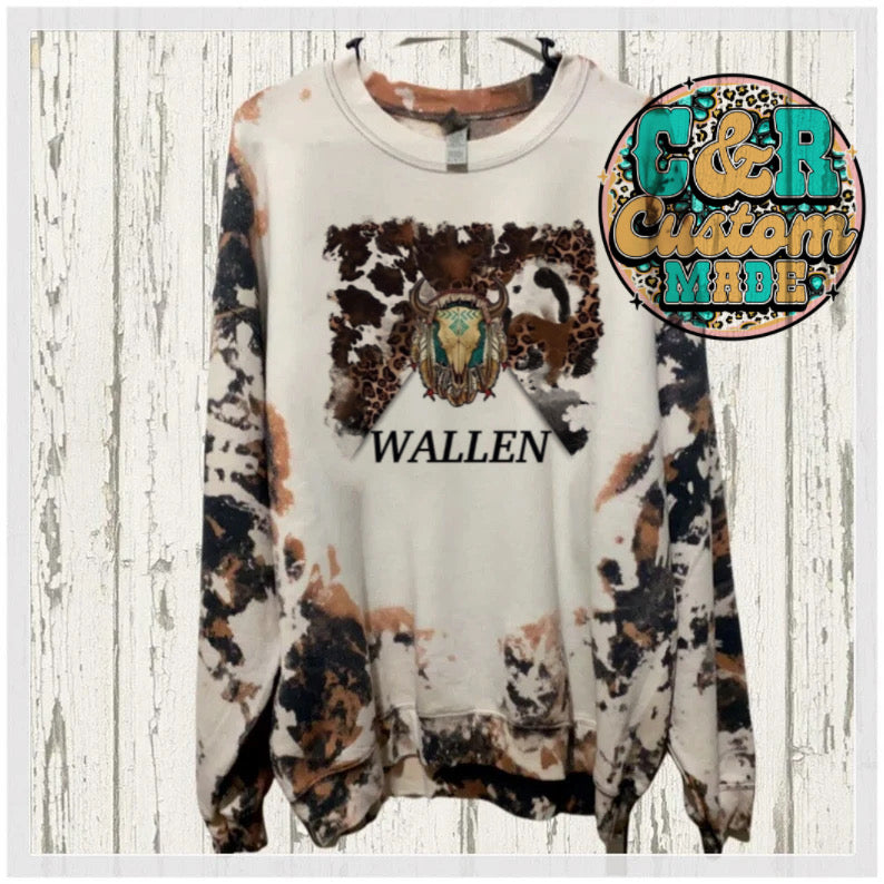 cow Hyde bleached sweatshirt