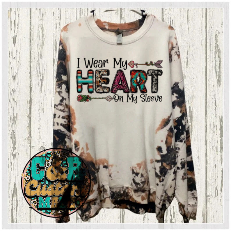 I wear my heart on my sleeve sweatshirt