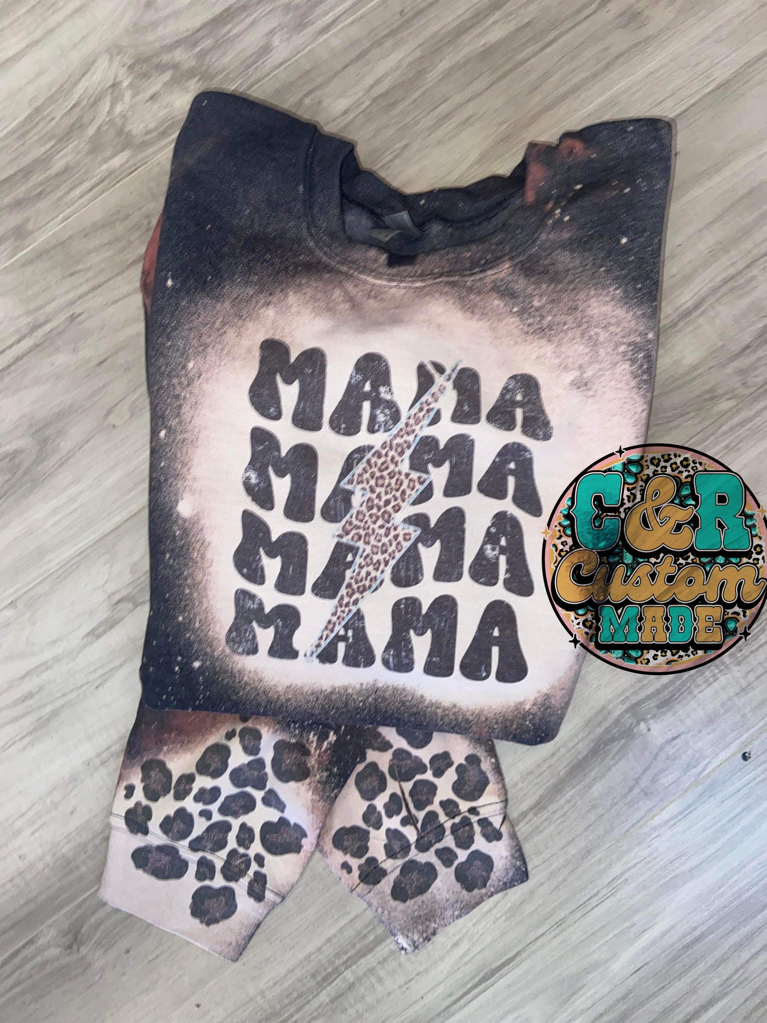 Mama bleached sweatshirt